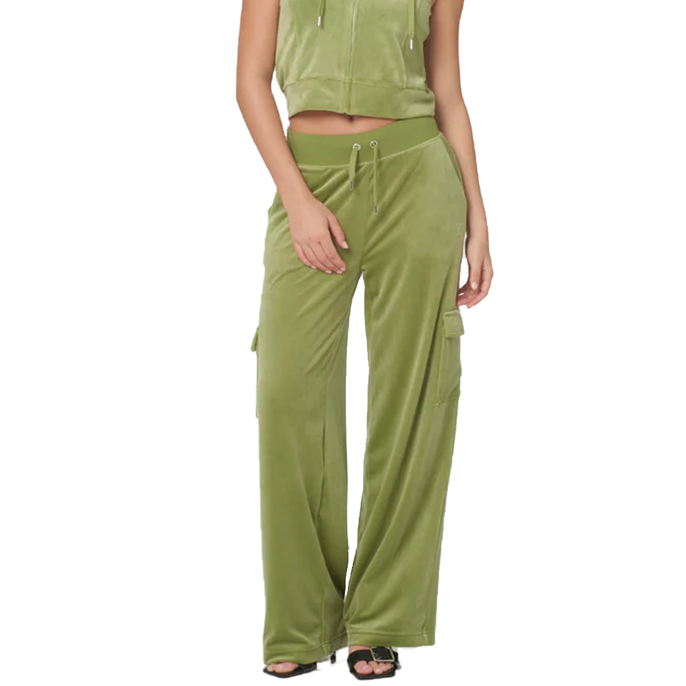 JUICY COUTURE Audree Cargo Trouser Mosstone Γυναικείο Παντελόνι Φόρμας - Χακί