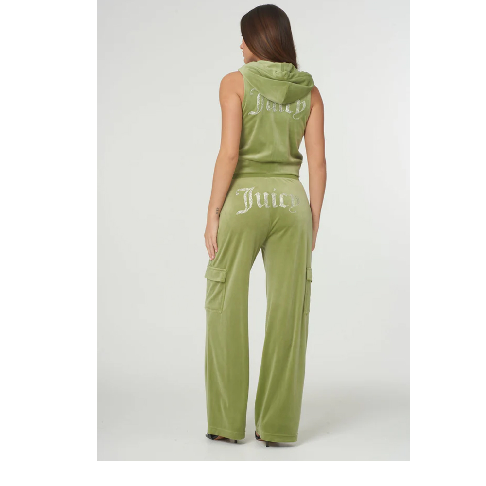 JUICY COUTURE Audree Cargo Trouser Mosstone Γυναικείο Παντελόνι Φόρμας - 3