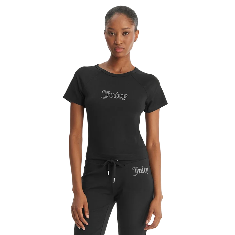 JUICY COUTURE Juicy Baby Tee Γυναικείο T-Shirt - Μαύρο