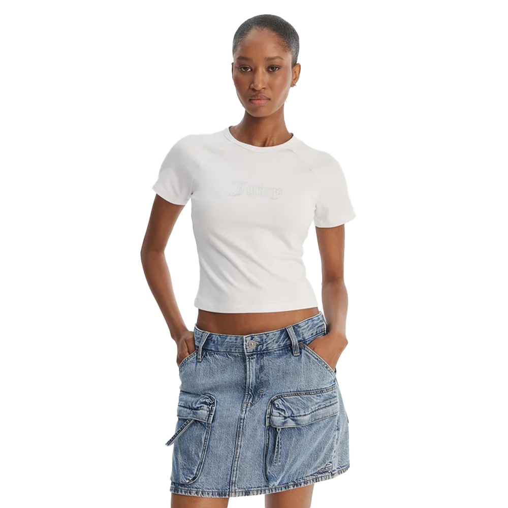 JUICY COUTURE Juicy Baby Tee Γυναικείο T-Shirt - Λευκό