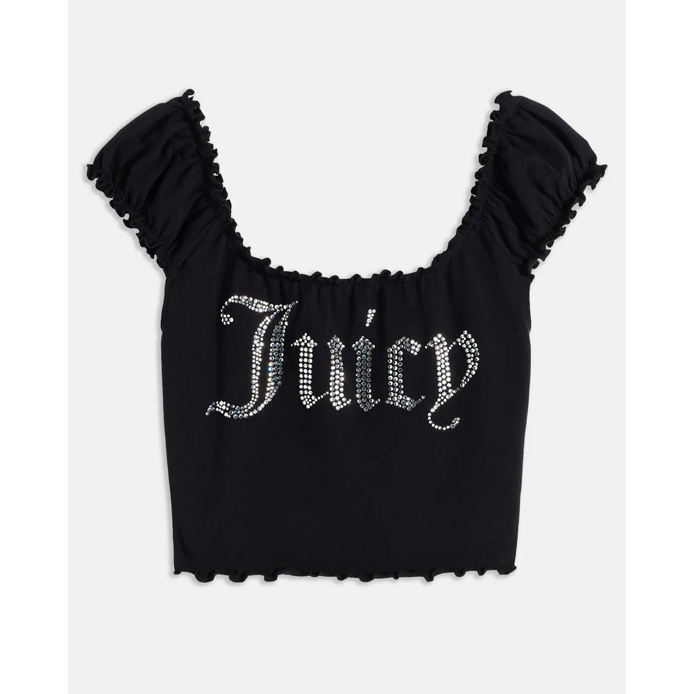 JUICY COUTURE Brodie Square Neck Lettuce Top Γυναικεία Μπλούζα Off-Shoulder - 5