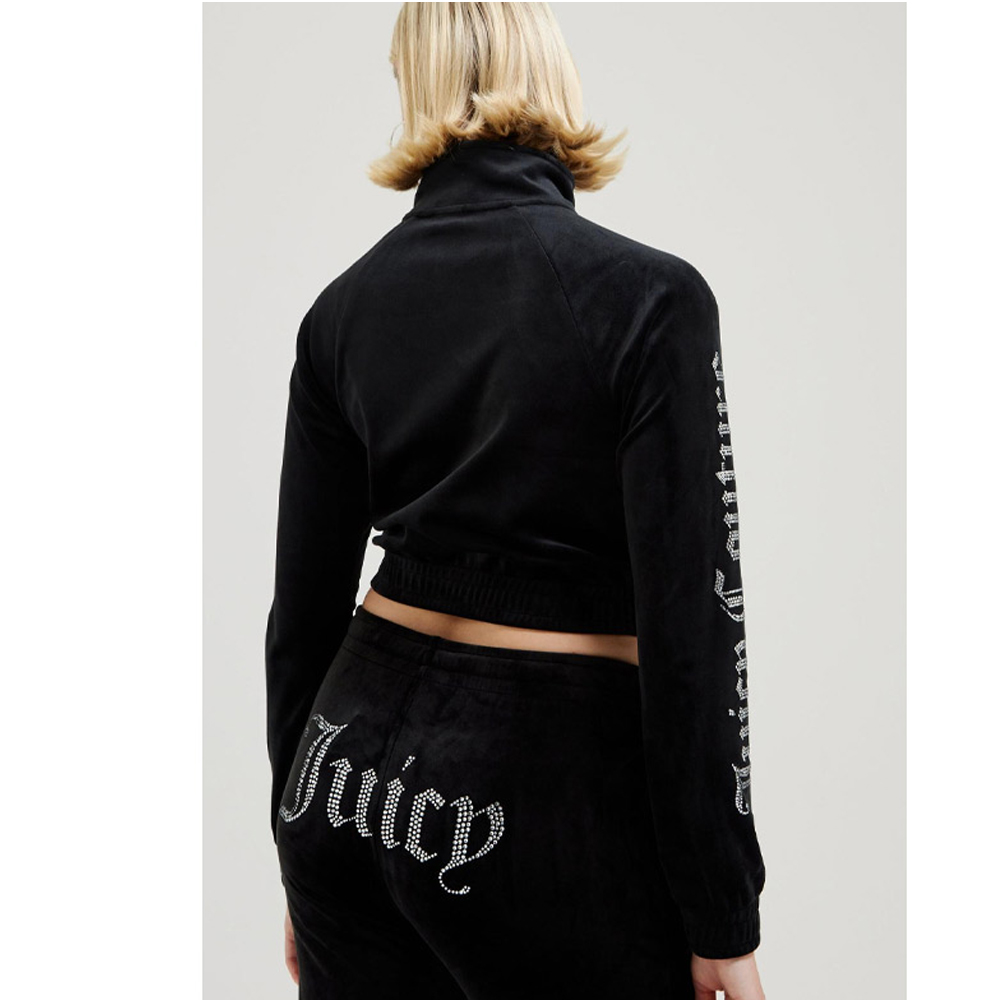 JUICY COUTURE Tasha Juicy Sleeve Logo Track Top Γυναικεία Ζακέτα Cropped - 2