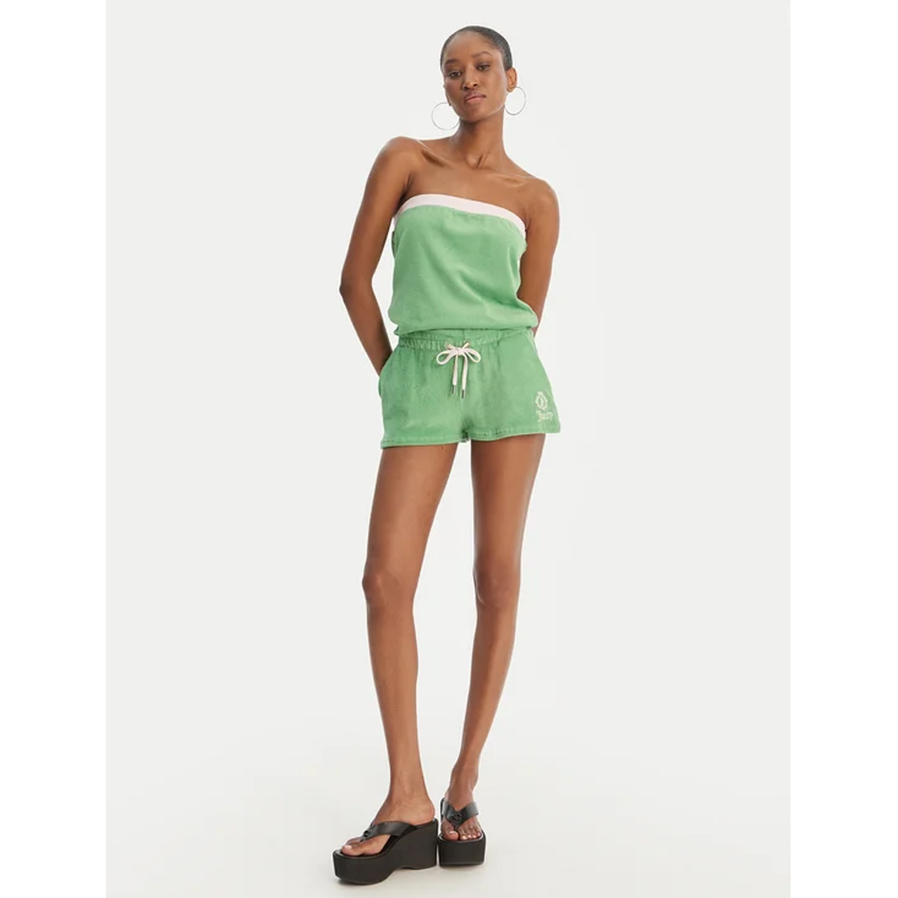 JUICY COUTURE Applique Terry Ronjon Romper Γυναικεία Ολόσωμη Φόρμα Strapless - 4
