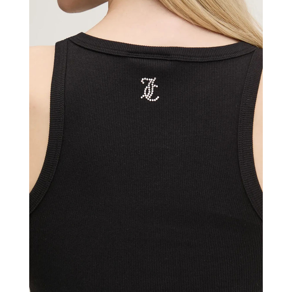 JUICY COUTURE Rib Racer Vest Top Γυναικείο Αμάνικο T-Shirt  - 4