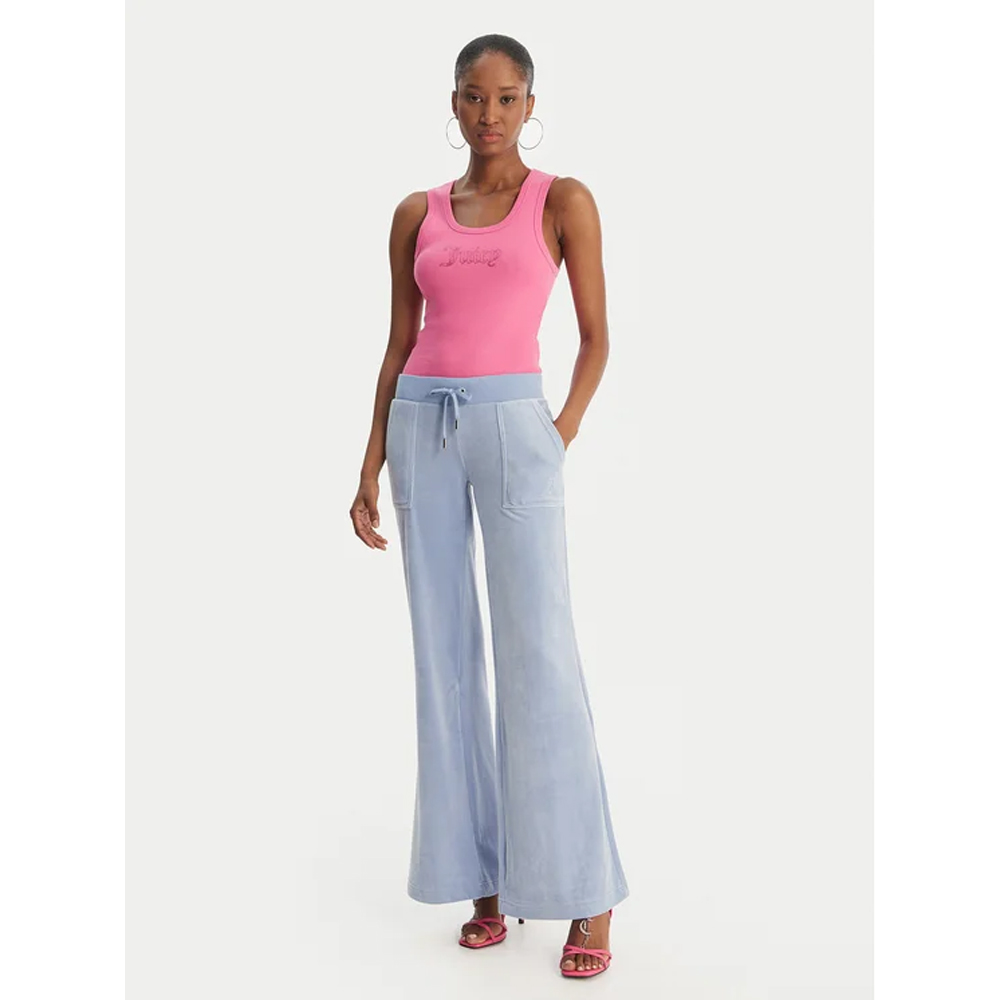 JUICY COUTURE Thin Strap Racer Vest Γυναικείο Αμάνικο T-Shirt - 4