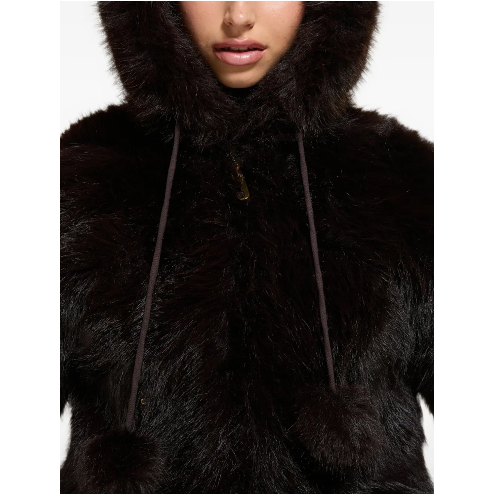 JUICY COUTURE Fur Jacket Γυναικείο Γούνινο Μπουφάν - 2