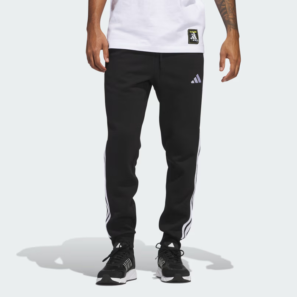 ADIDAS Essentials 3 Stripes Fleece Ανδρικό Παντελόνι Φόρμας  - 2