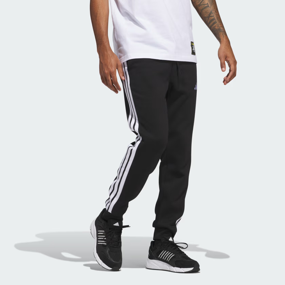 ADIDAS Essentials 3 Stripes Fleece Ανδρικό Παντελόνι Φόρμας  - 5