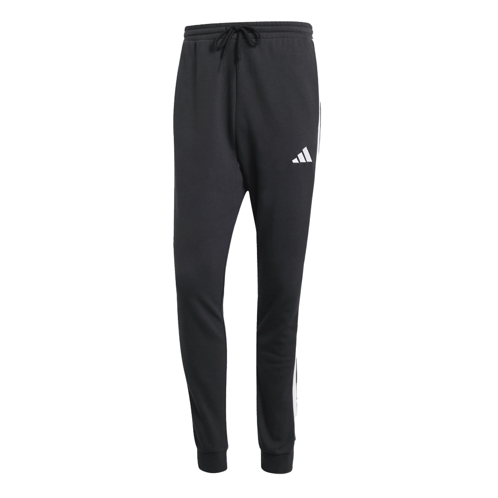 ADIDAS Essentials 3-Stripes French Terry Pants Ανδρικό Παντελόνι Φόρμας - Μαύρο