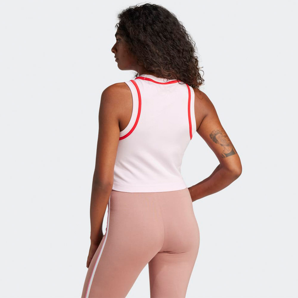 ADIDAS Crop Tank Top Γυναικεία Αμάνικη Μπλούζα - 2