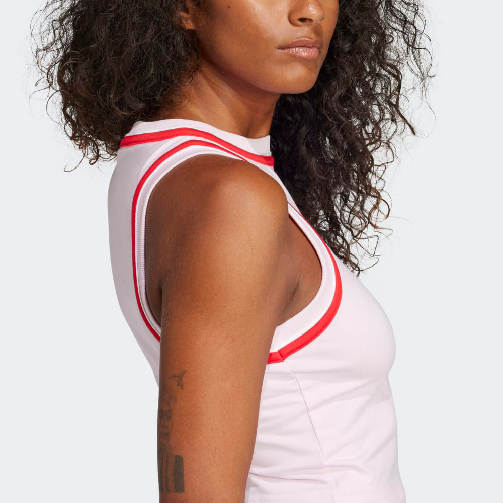 ADIDAS Crop Tank Top Γυναικεία Αμάνικη Μπλούζα - 4