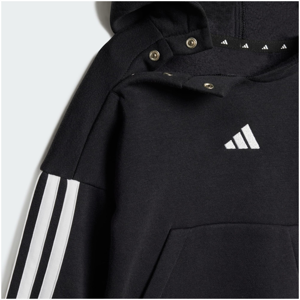 ADIDAS 3-Stripes Fleece Hoodie Jogger Βρεφικό/Παιδικό Σετ Φόρμας - 2