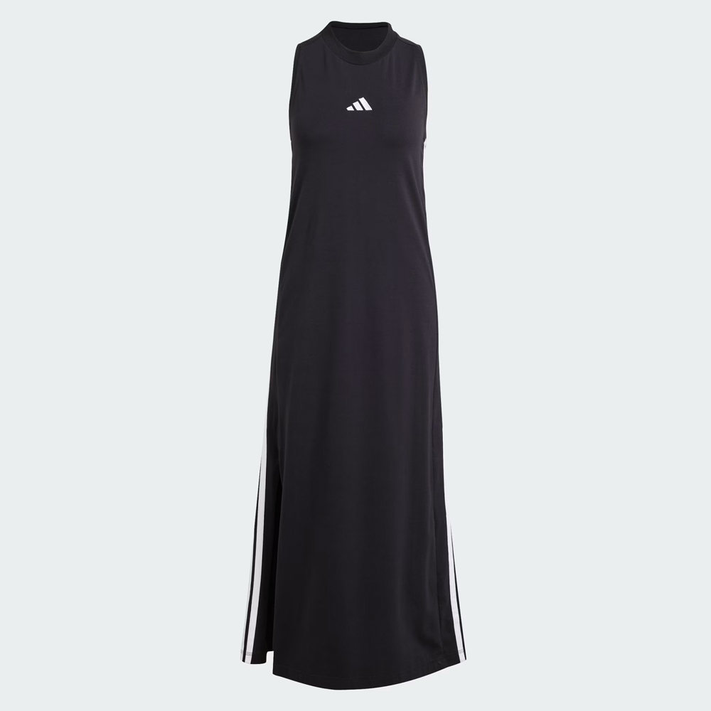 ADIDAS Essentials 3-Stripes Long Racerback Dress Γυναικείο Φόρεμα  - 4