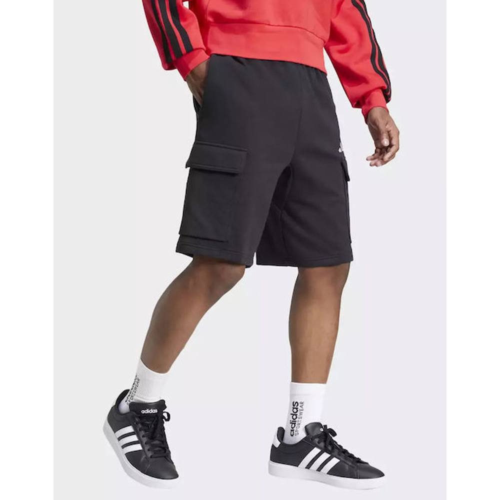 ADIDAS Essentials Feel Cozy French Terry Cargo Short Ανδρική Βερμούδα  - 3