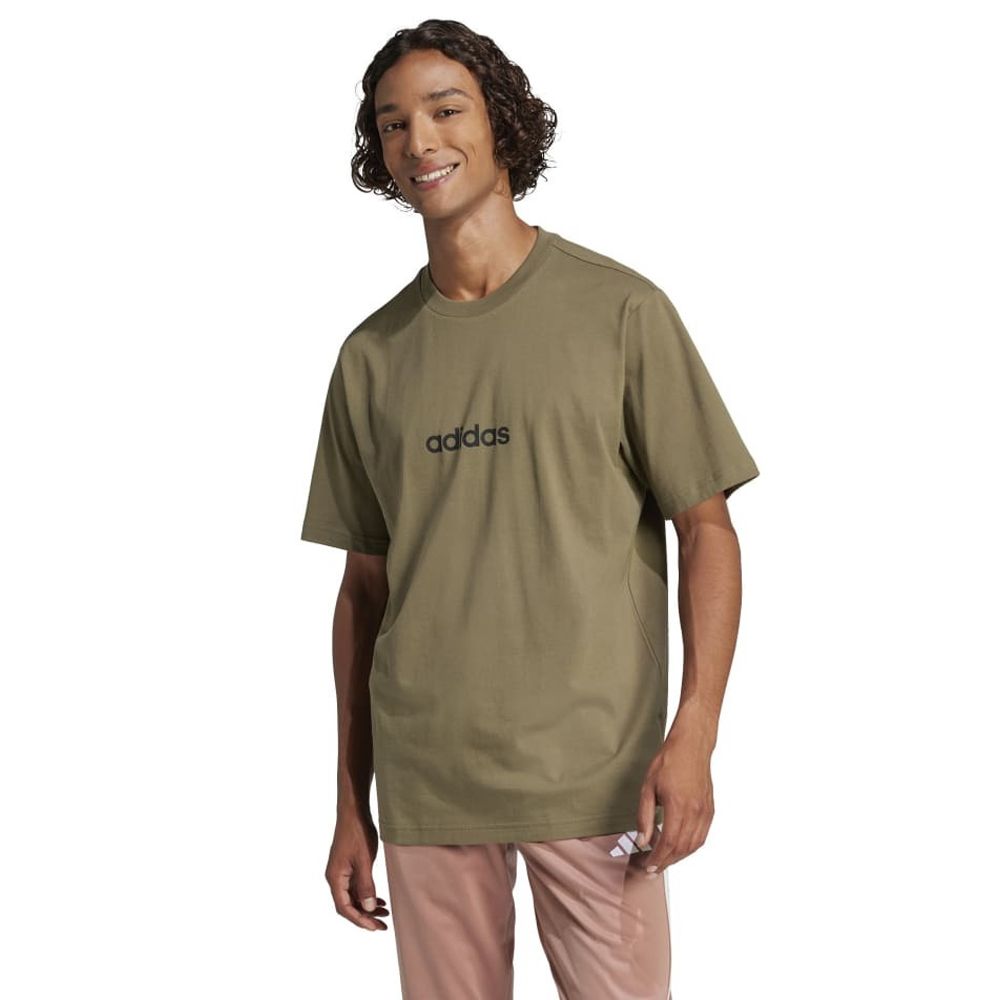 ADIDAS Essentials Linear Singe Jersey Ανδρικό T-Shirt  - 1