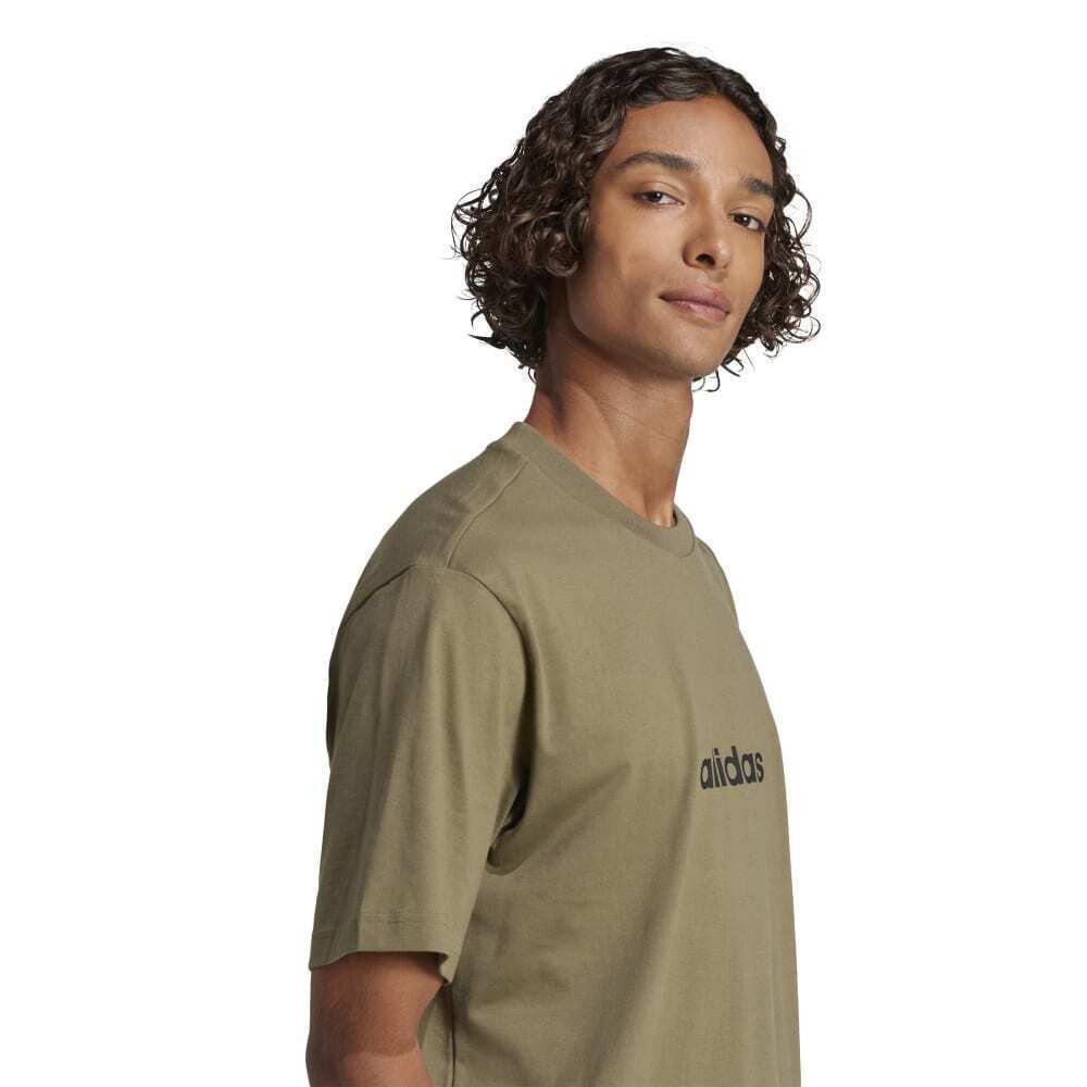 ADIDAS Essentials Linear Singe Jersey Ανδρικό T-Shirt  - 3