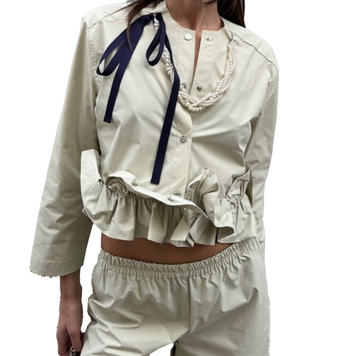 MILKWHITE Γυναικείο Πουκάμισο - Πράσινο