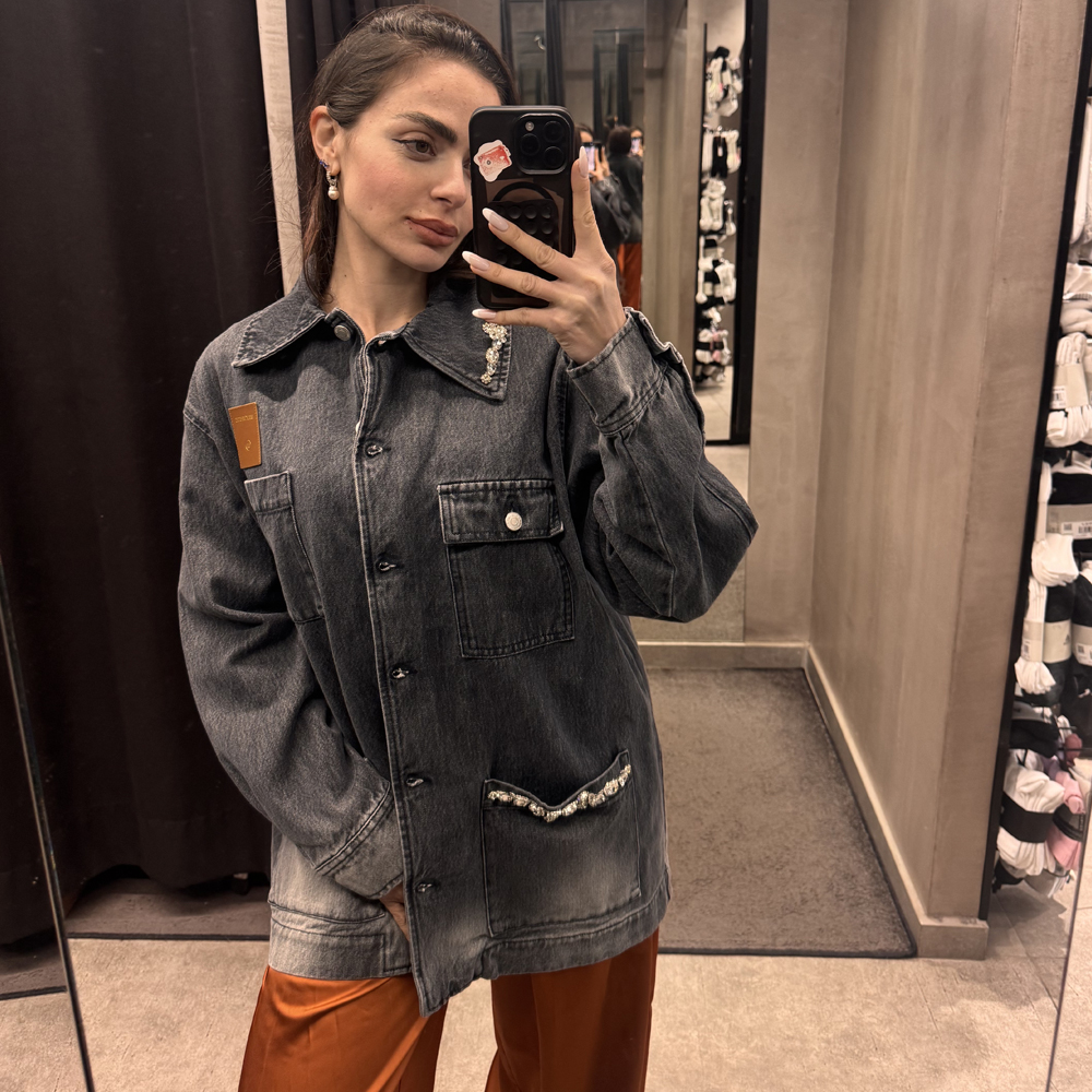 MILKWHITE Denim jacket Γυναικείο Μπουφάν Τζιν - 3