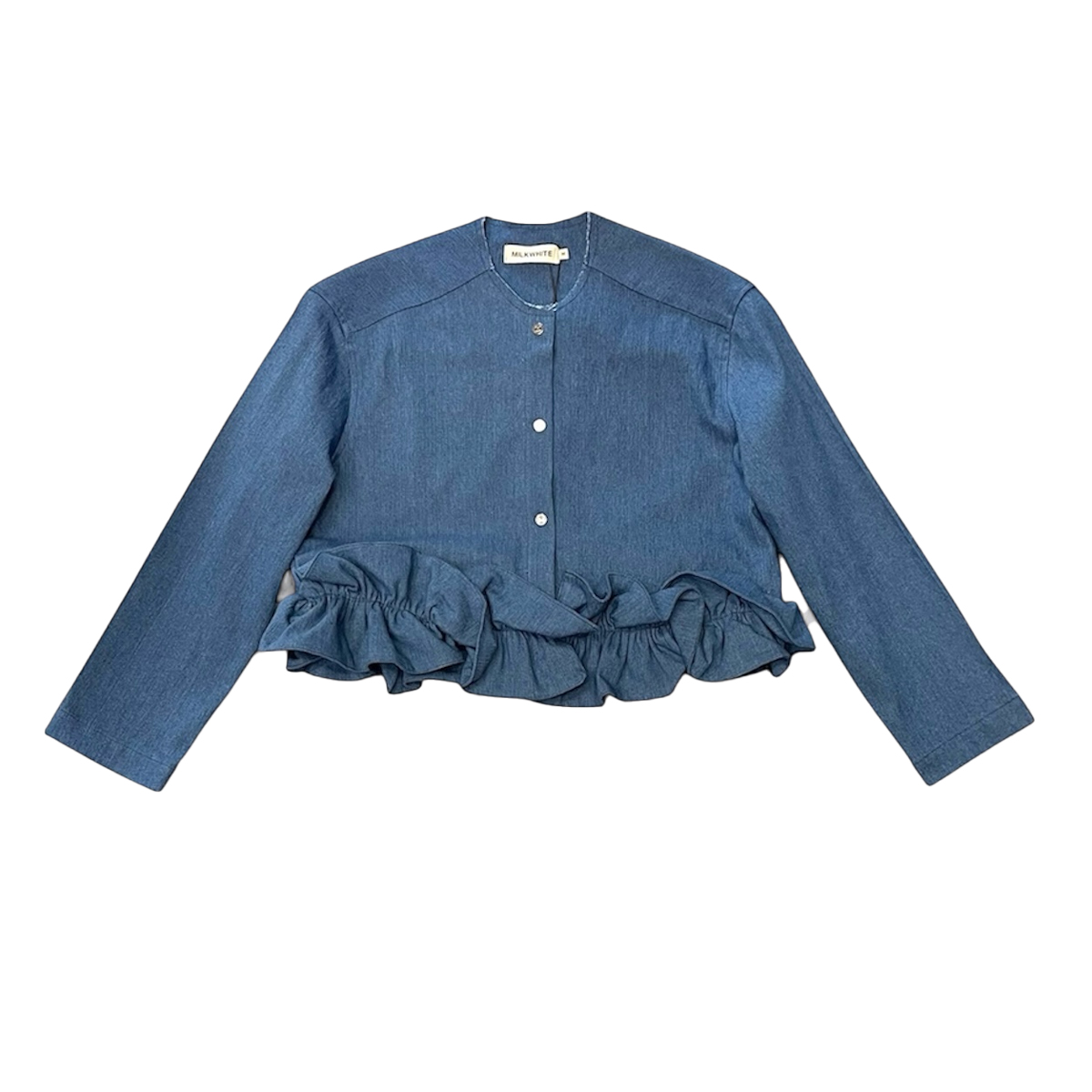 MILKWHITE Jean Jacket Γυναικείο Μπουφάν Τζιν - Μπλε