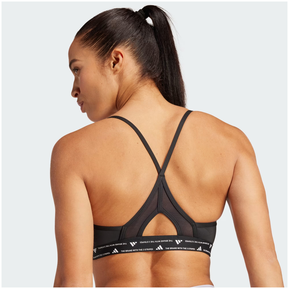 ADIDAS Aeroreact Training 3-Stripes Bra Γυναικείο Αθλητικό Μπουστάκι - 4