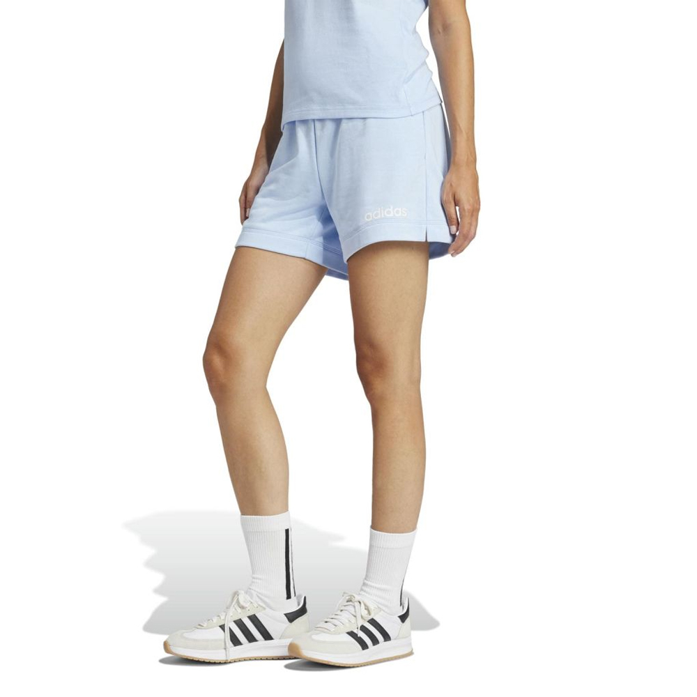 ADIDAS Linear French Terry Shorts Γυναικείο Σορτς - Γαλάζιο