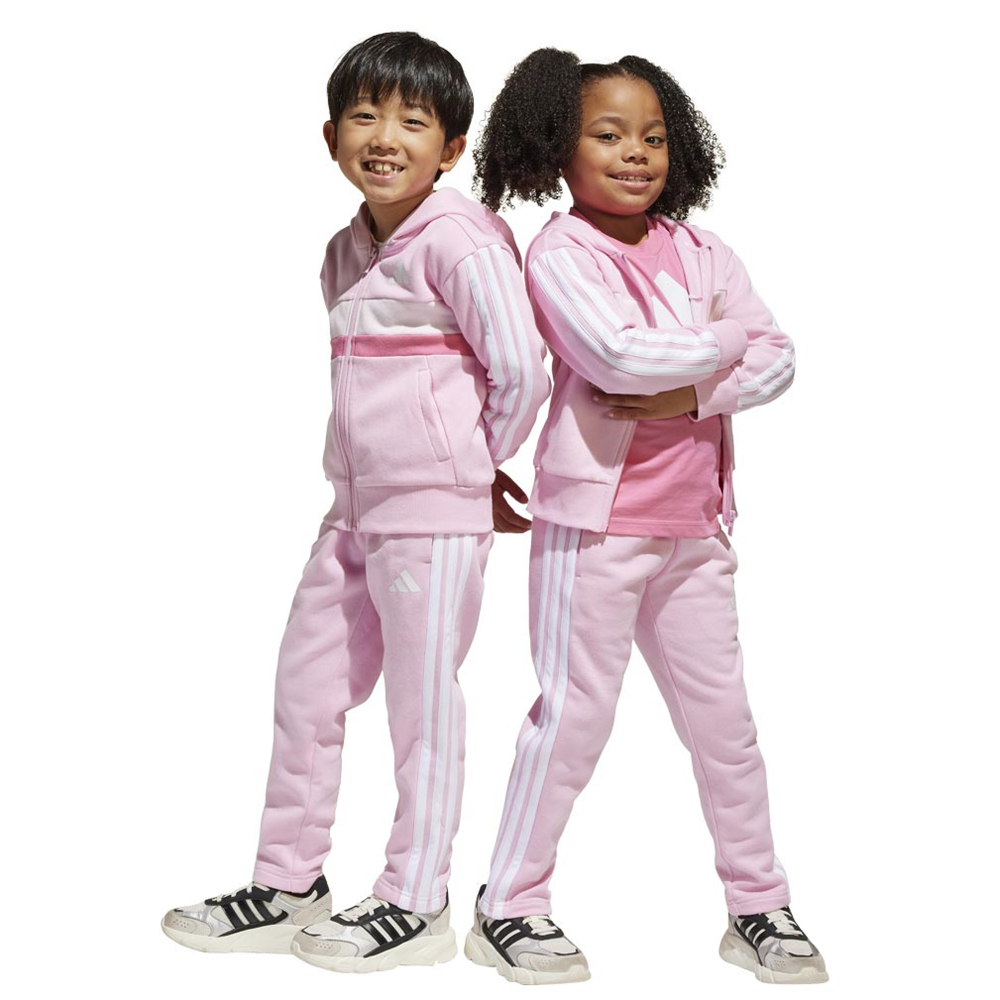 ADIDAS Tiberio 3-Stripes Fleece Tracksuit Παιδικό Σετ Φόρμας - Ροζ
