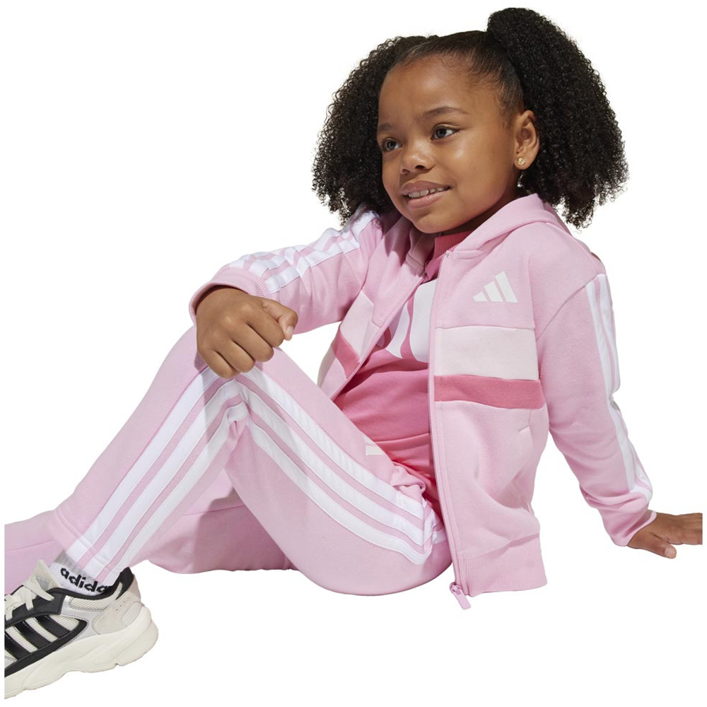 ADIDAS Tiberio 3-Stripes Fleece Tracksuit Παιδικό Σετ Φόρμας - 3