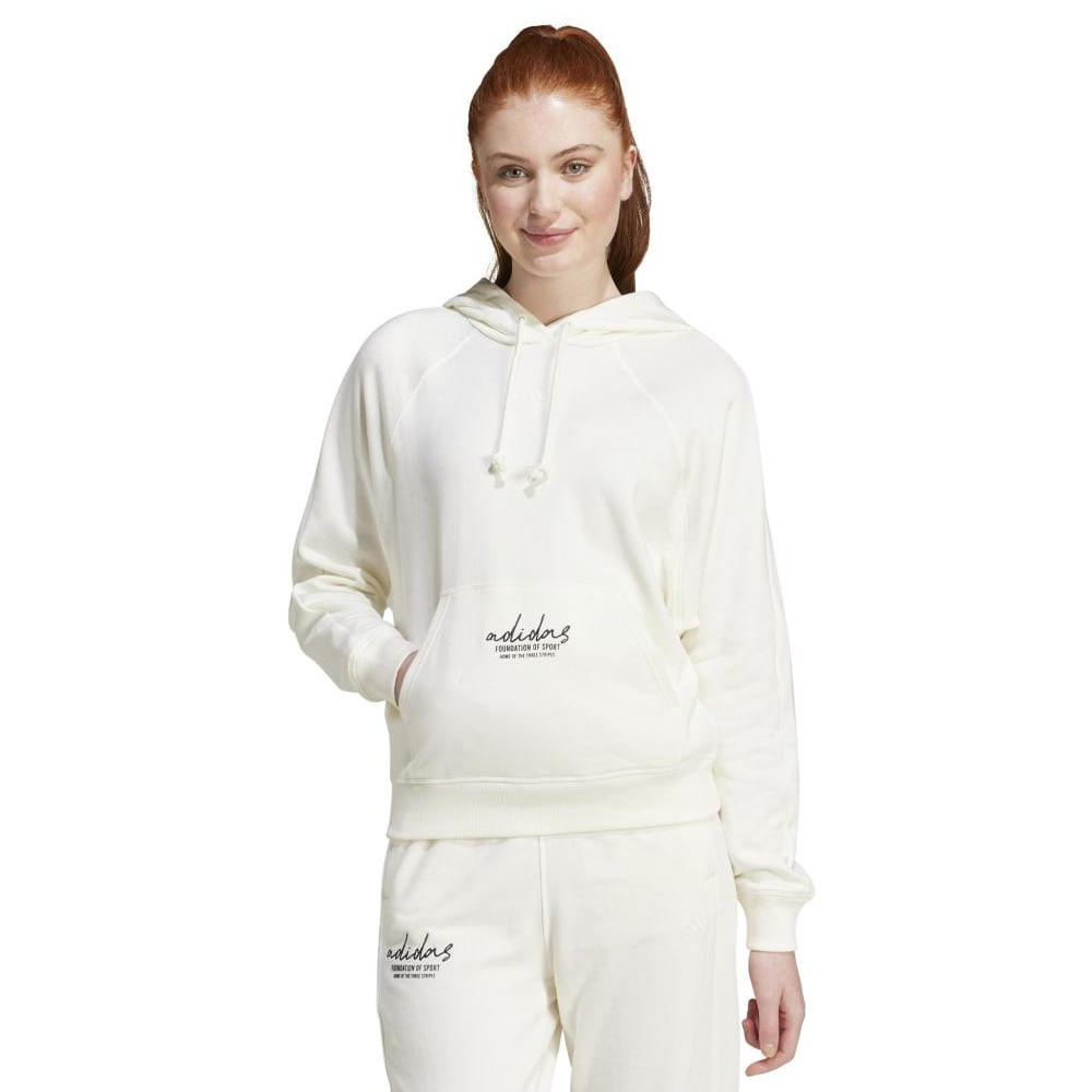 ADIDAS Signature Graphic French Terry Hoodie  Γυναικείο Φούτερ Με Κουκούλα - 2