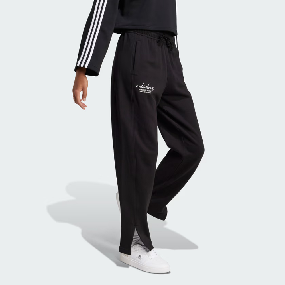 ADIDAS Signature Graphic Embroidery French Terry Straight Leg Pants Γυναικείο Παντελόνι Φόρμας - 3