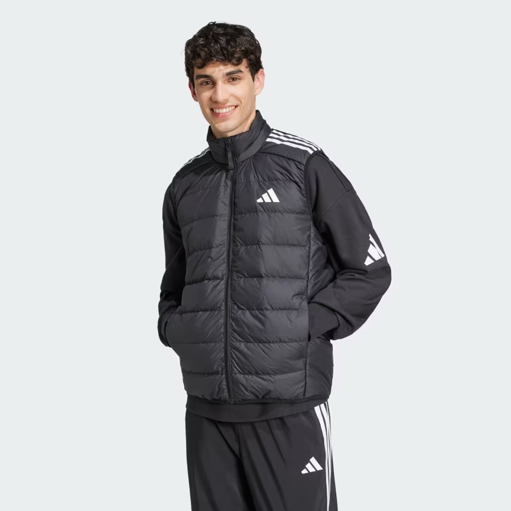 ADIDAS Essentials 3 Stripes Light Down Vest Ανδρικό Αμάνικο Μπουφάν  - 2