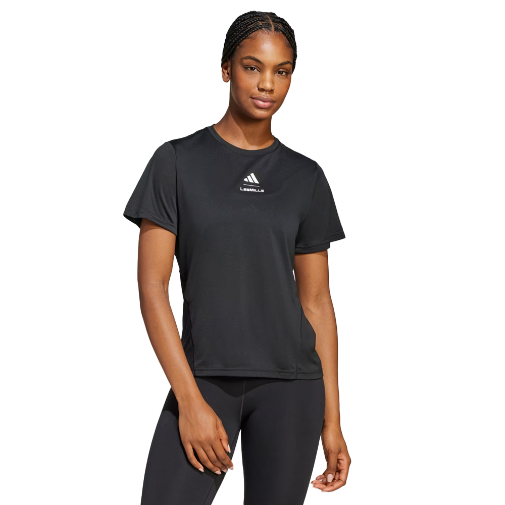 ADIDAS Les Mills Graphic Tee Γυναικείο T-Shirt Προπόνησης  - Μαύρο