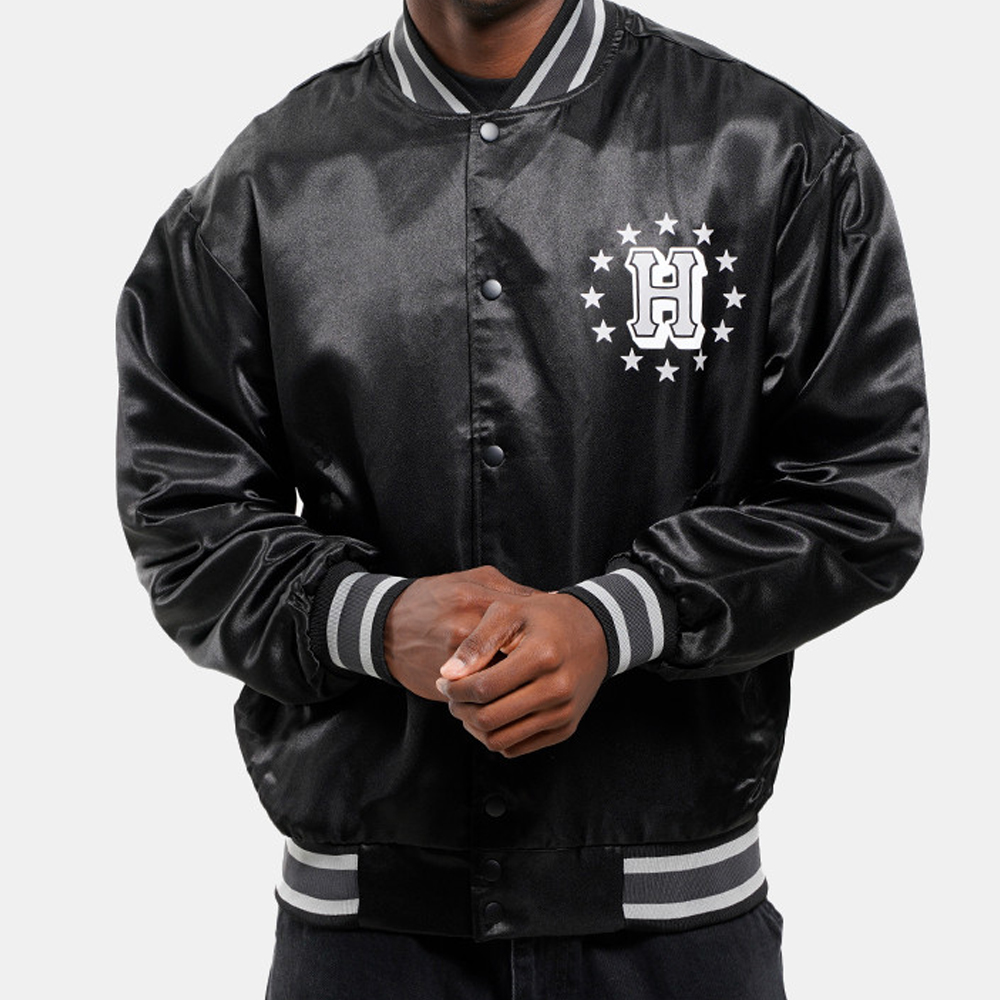 HUF Galactic Stack Baseball Jacket Unisex Μπουφάν - 3