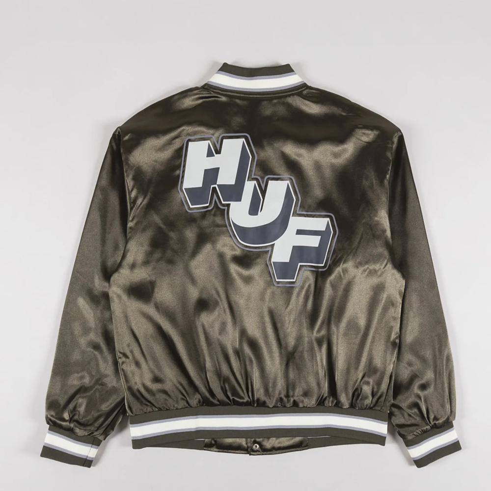 HUF Galactic Stack Baseball Jacket Unisex Μπουφάν - 2