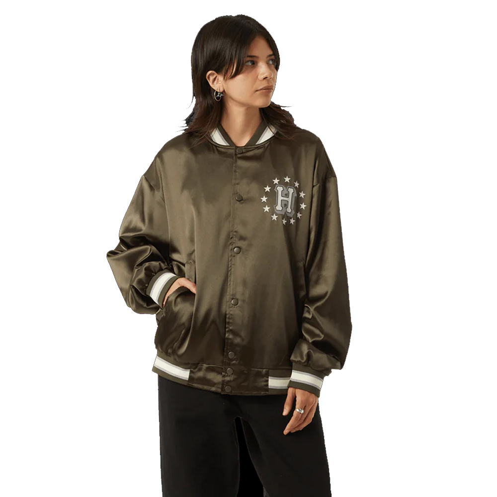 HUF Galactic Stack Baseball Jacket Unisex Μπουφάν - 3