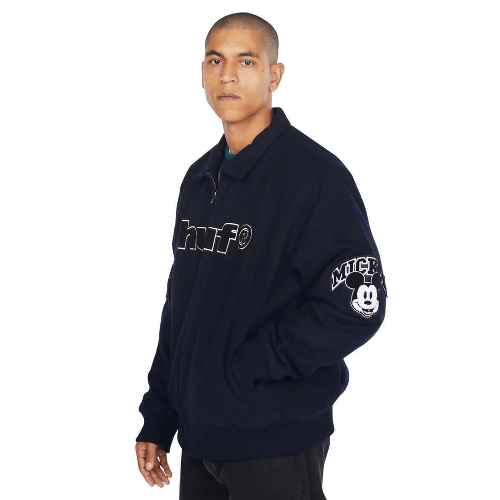 HUF Mickey Worldwide Tour Varsity Jacket Ανδρικό Μπουφάν - 3
