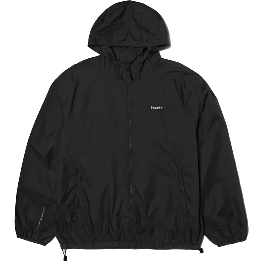 HUF T1 Kcuf Shell Jacket Unisex Αντιανεμικό Μπουφάν με κουκούλα - Μαύρο