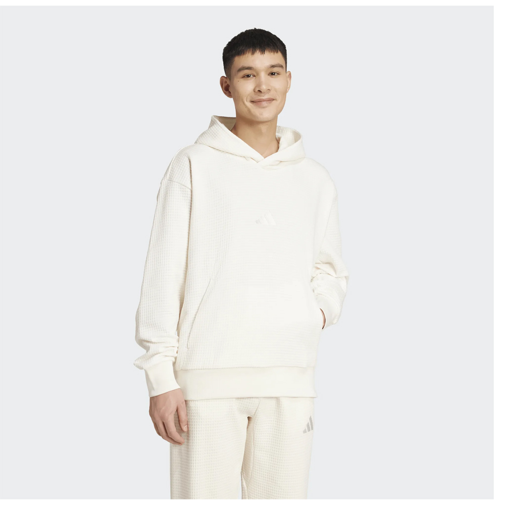  ADIDAS All SZN Waffle Knit Hoodie Ανδρικό Φούτερ Με Κουκούλα - 2
