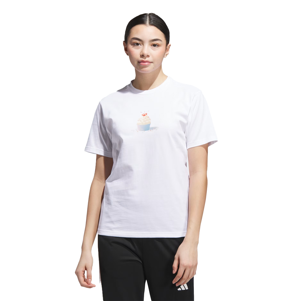 ADIDAS Seasonal Essentials Cupcake Graphic Tee Γυναικείο T-Shirt - Λευκό