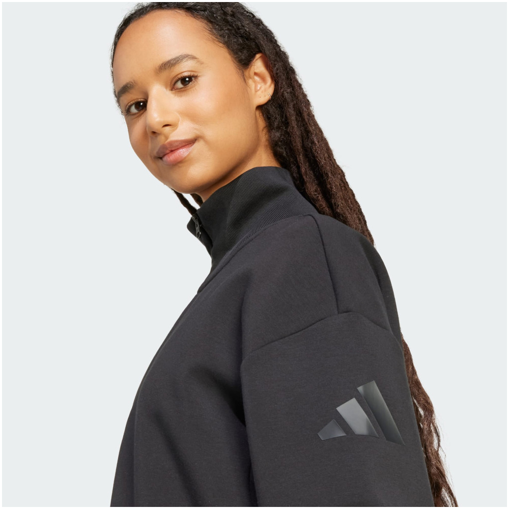 ADIDAS All Season Soft Lux Quarter-Zip Γυναικεία Μπλούζα Μακρυμάνικη - 3
