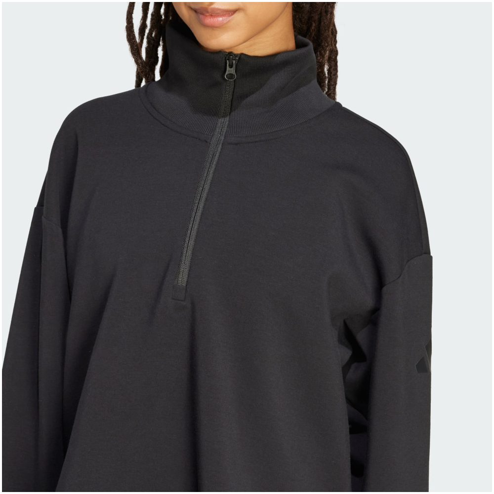ADIDAS All Season Soft Lux Quarter-Zip Γυναικεία Μπλούζα Μακρυμάνικη - 4