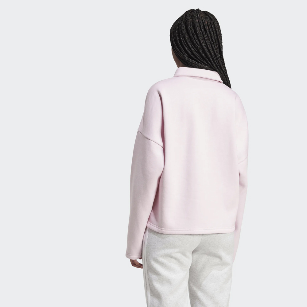 ADIDAS Linear Fleece Polo Sweatshirt Γυναικείο Φούτερ - 2