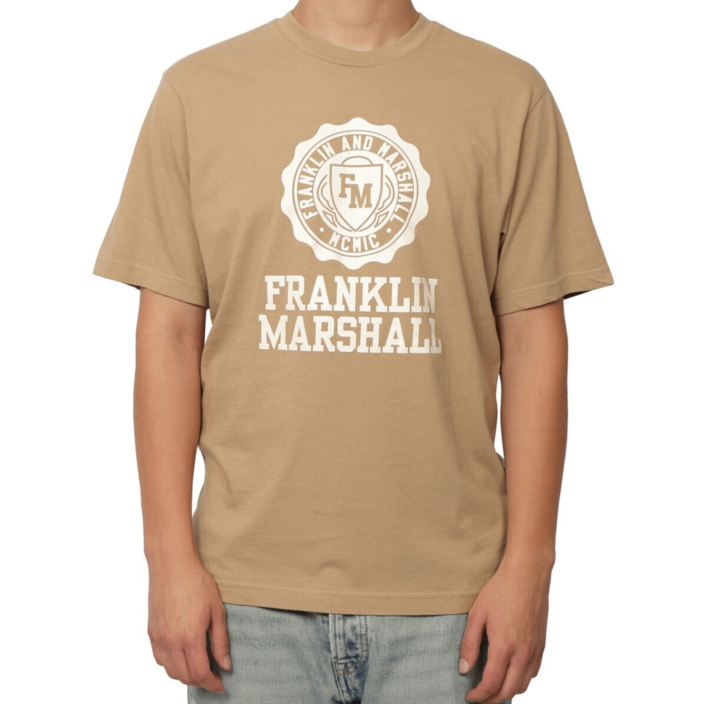 FRANKLIN & MARSHALL Ανδρικό T-Shirt - Μπεζ