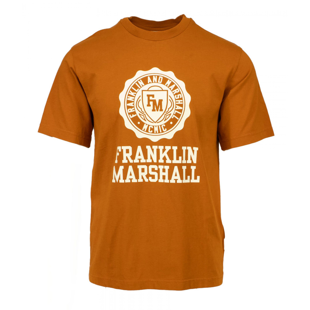 FRANKLIN & MARSHALL Ανδρικό T-Shirt - Καφέ
