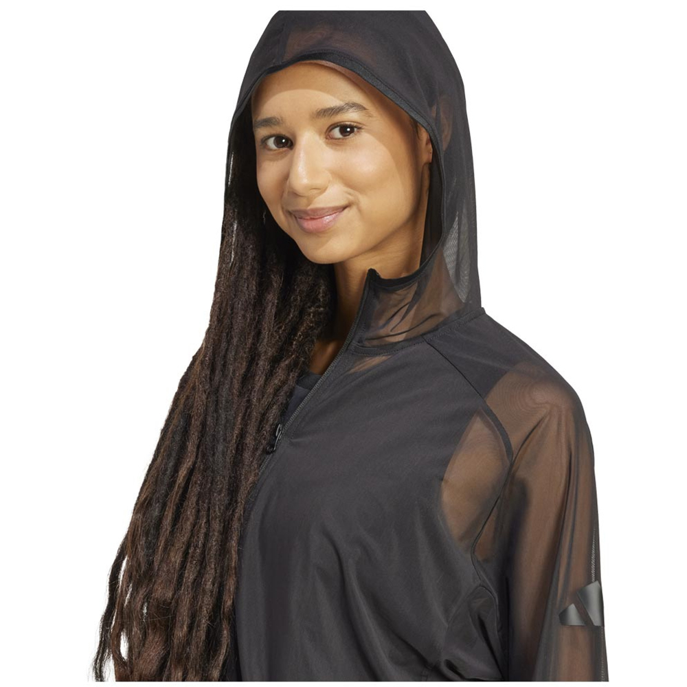 ADIDAS All SZN Soft Lux Mesh Full-Zip Hoodie Γυναικεία Ζακέτα με κουκούλα - 3