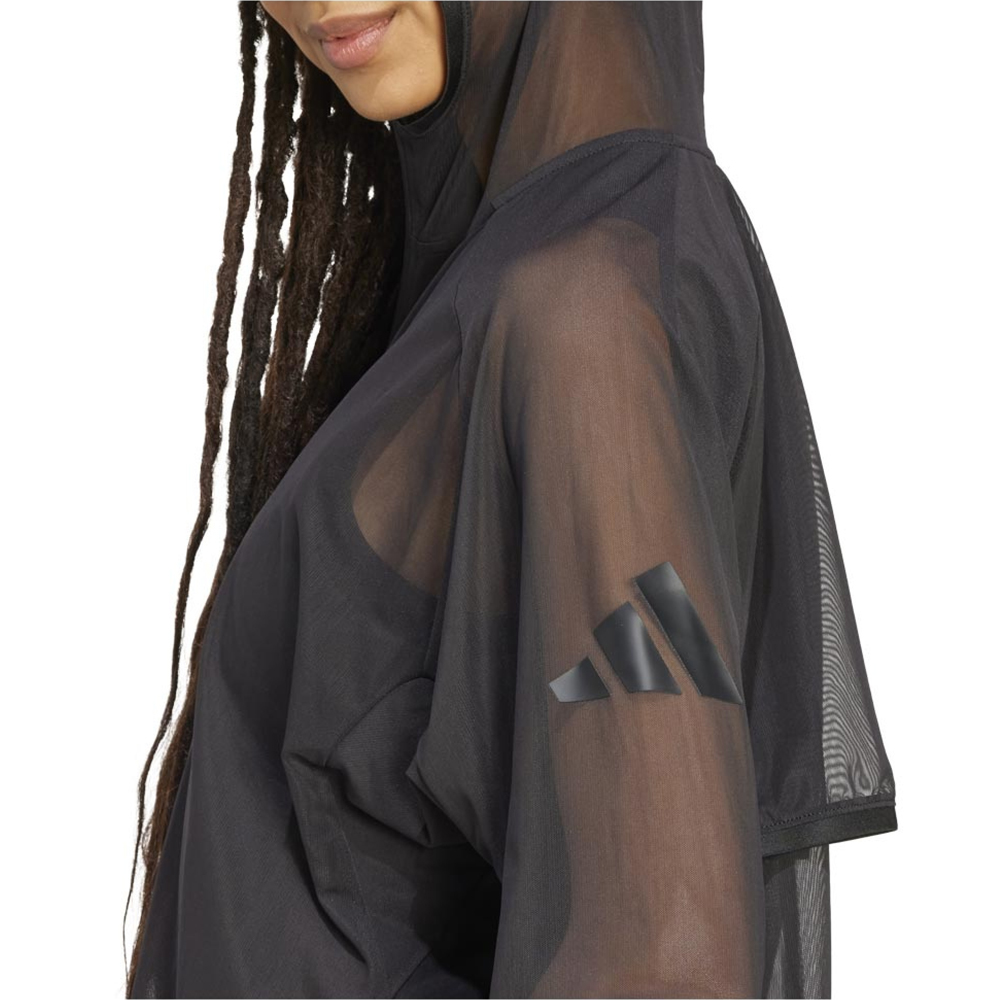 ADIDAS All SZN Soft Lux Mesh Full-Zip Hoodie Γυναικεία Ζακέτα με κουκούλα - 4