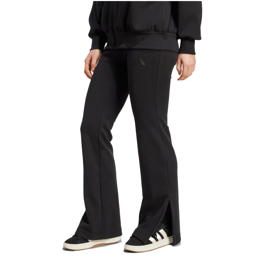 ADIDAS All Seazon Soft Lux Flared Pants Γυναικείο Παντελόνι Φόρμας - Μαύρο