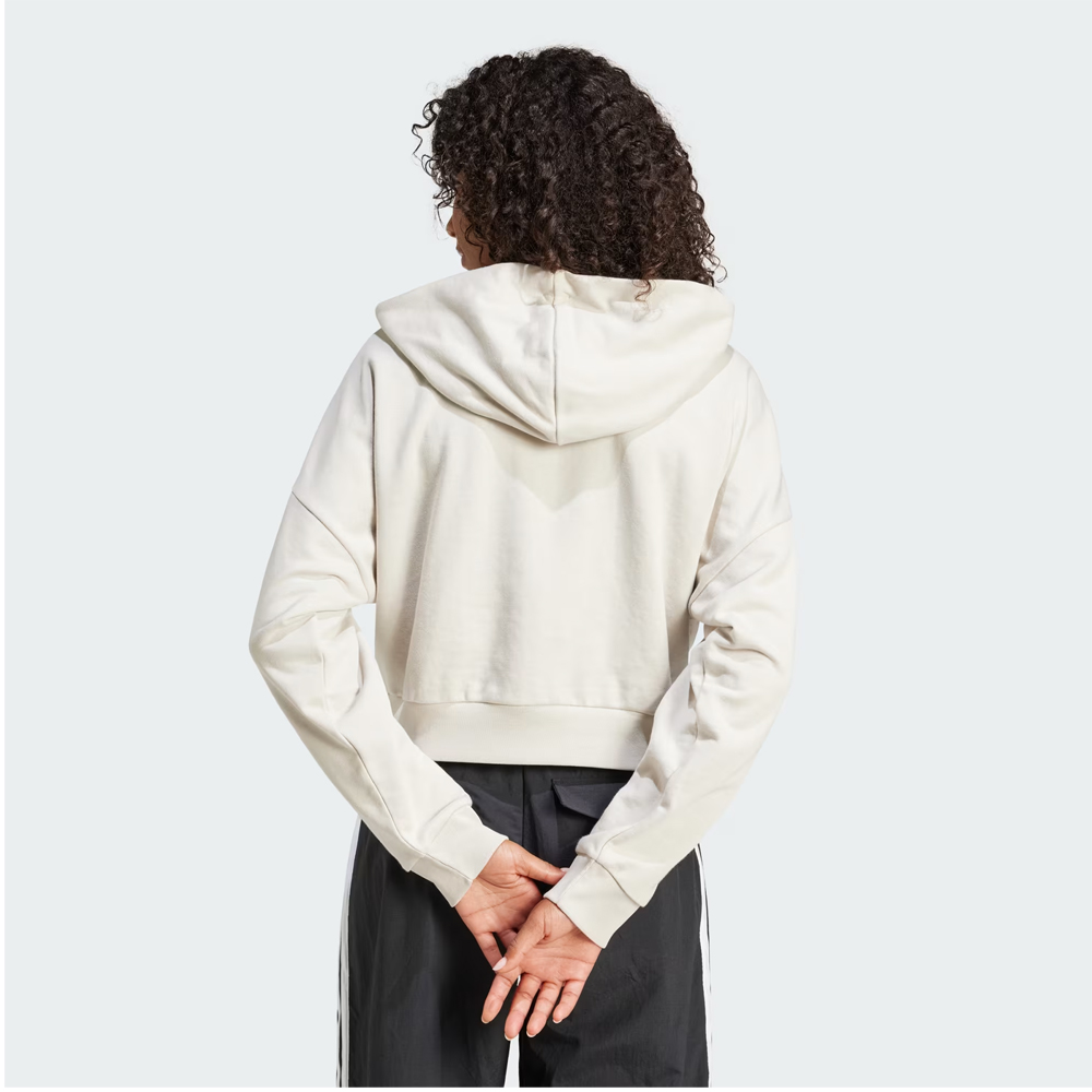 ADIDAS Essentials 3-Stripes French Terry Quarter-Zip Hoodie Γυναικείο Φούτερ Με Κουκούλα - 2