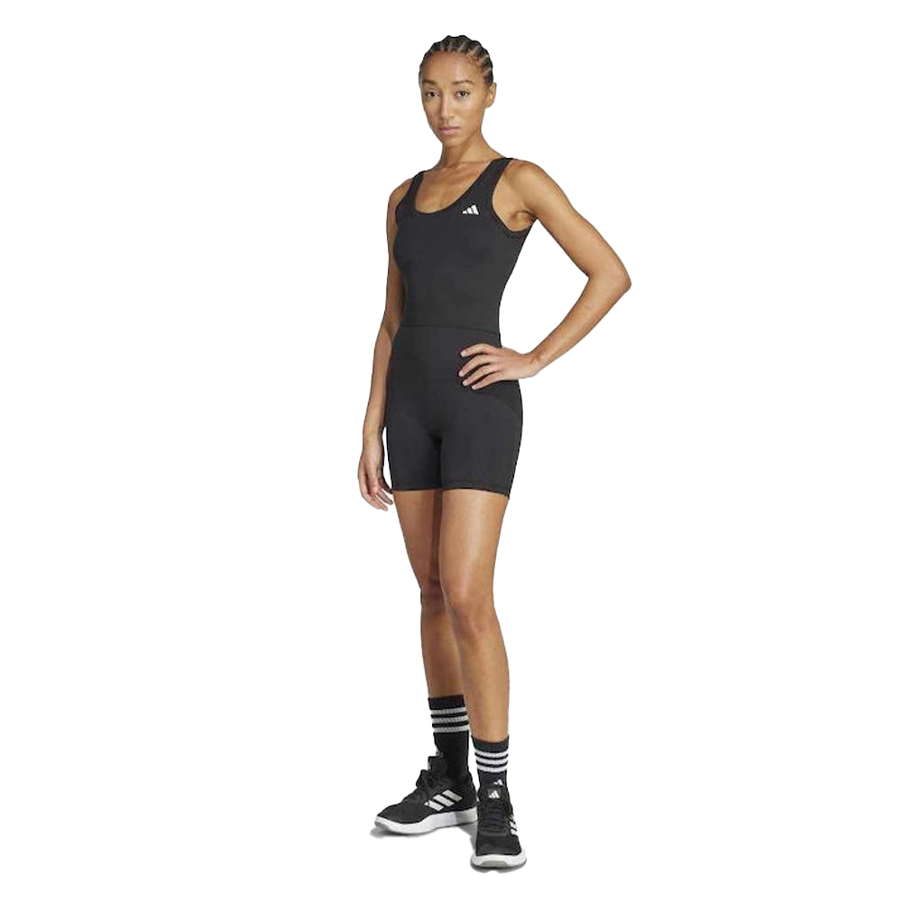 ADIDAS Optime Essentials Workout Onesie Γυναικεία Ολόσωμη Φόρμα - Μαύρο