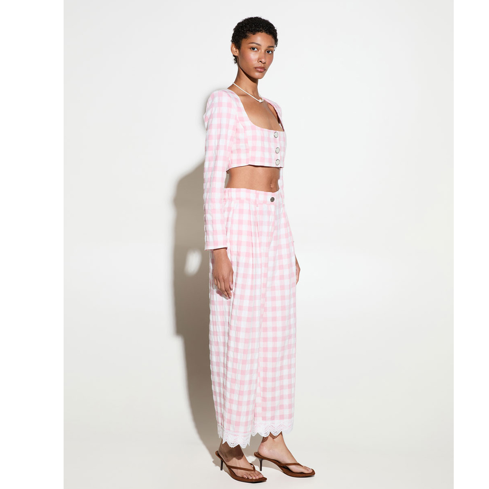 MILKWHITE Crop Square Top Γυναικείο Τοπ - 3