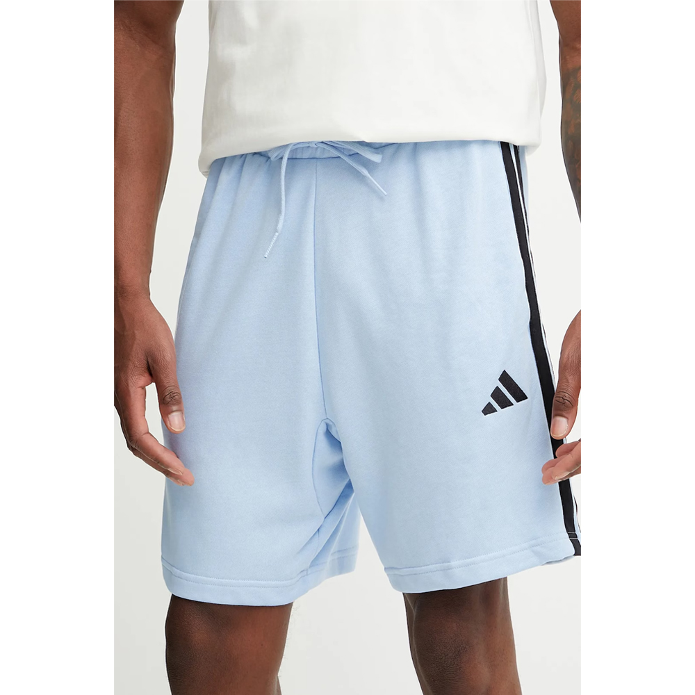 ADIDAS Essential 3-Stripes French Terry Shorts Ανδρική Βερμούδα - Γαλάζιο